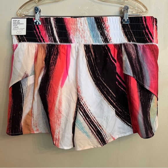Calia Kick it Up Shorts Watercolor Pink Black Athletic Performance Size XXL - Picture 2 of 8